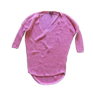 Express women's pink v neck sweater size XS
